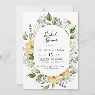 Bloom Wildflower Meadow Floral Bridal Shower I Invitation