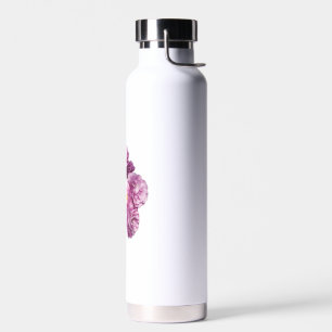 Bloom with Grace – Elegant Rose Design Water Bottle