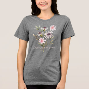 Bloom with Grace Floral Tri-Blend Shirt