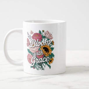 Bloom With Grace Large Coffee Mug