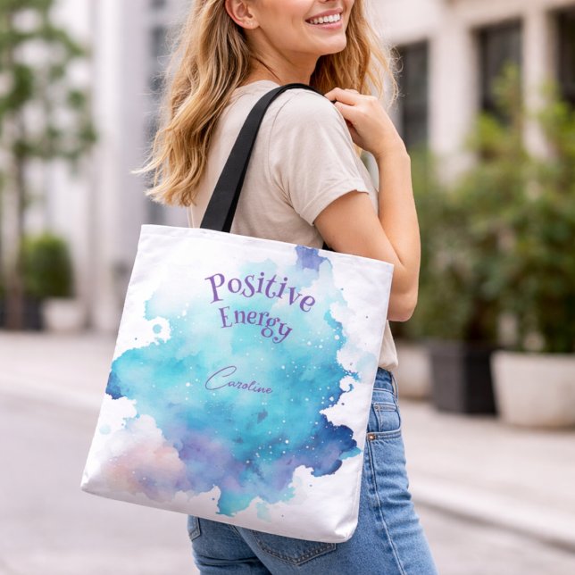 Bloom with Grace Pastel Fluid Colours Tote Bag (Creator Uploaded)