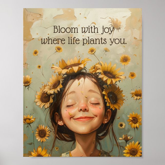 Bloom with Joy Poster (Front)