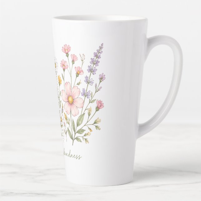Bloom With Kindness Floral Mug (Right)