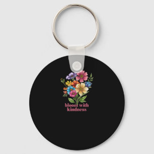 Bloom With Kindness Flowers Sticker Key Ring