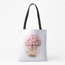 Bloom With Love Floral Romantic Tote
