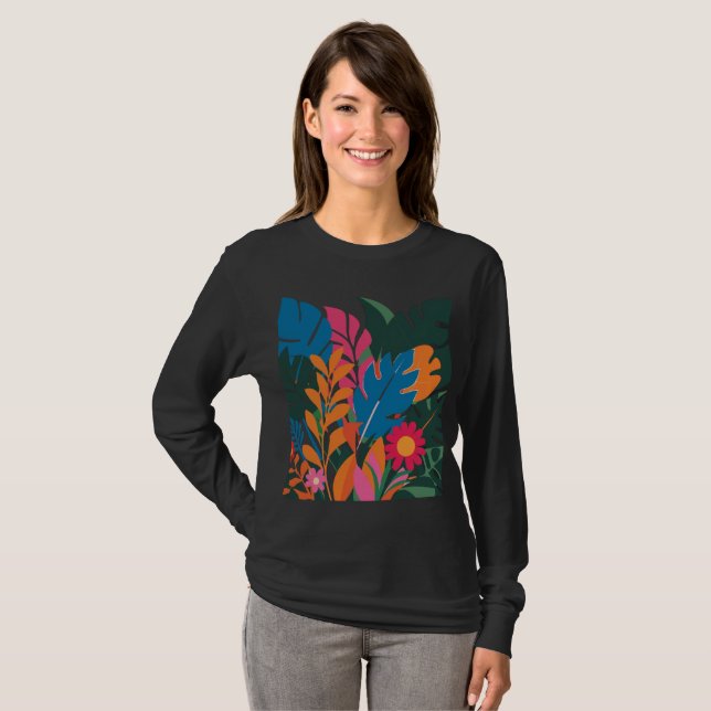 Bloom with Vibrant ColorsT-Shirt T-Shirt (Front Full)