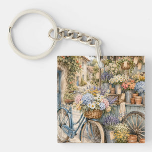 Bloomcore Flower Market Bicycle Key Ring