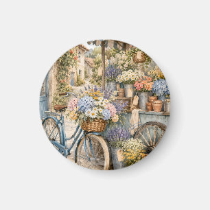 Bloomcore Flower Market Bicycle Magnet