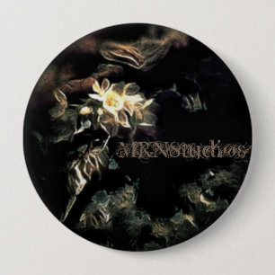 Bloomed 10 Cm Round Badge