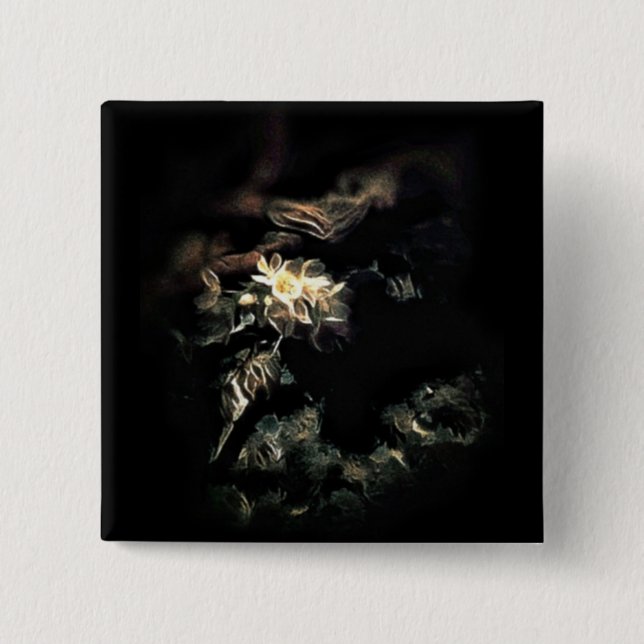 Bloomed 15 Cm Square Badge (Front)