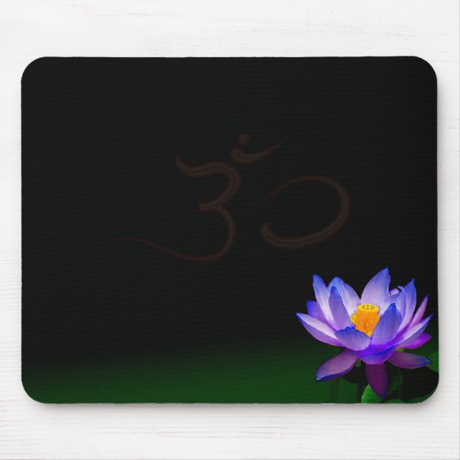 Bloomed blue Lotus mousepad (Front)