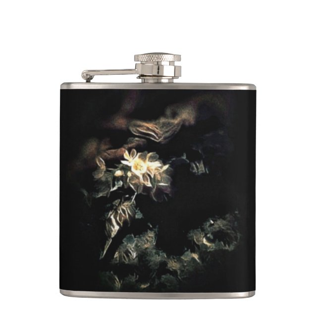 Bloomed Hip Flask (Front)