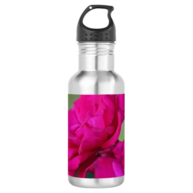 Bloomed Pink Rose Water Bottle (Front)
