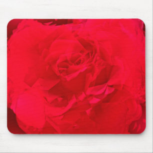 Bloomed Rose Profound Red Mouse Pad