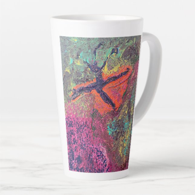 Bloomfusion latte mug (Right Angle)