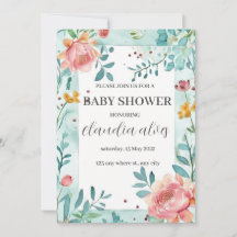 Bloomin' Baby Shower: Celebration for Mum's Name