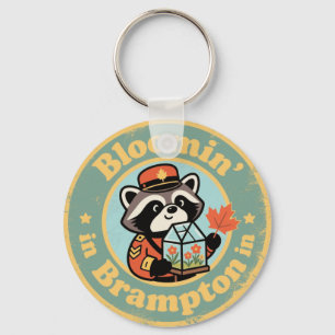 Bloomin’ in Brampton with a Funny Racoon Mountie Key Ring