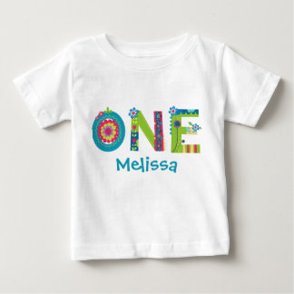 Blooming 1st Birthday Baby T-Shirt