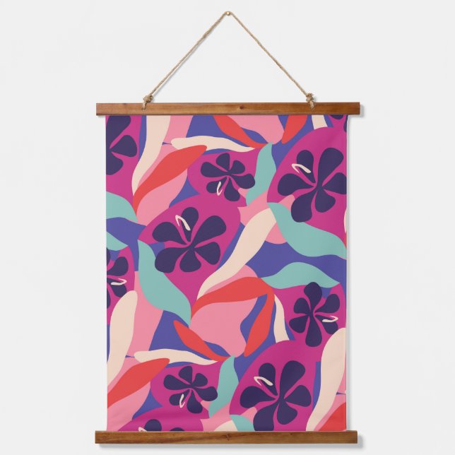 Blooming Aesthetic Hanging Tapestry (Front)