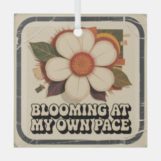 Blooming At My Own Pace Glass Tree Decoration