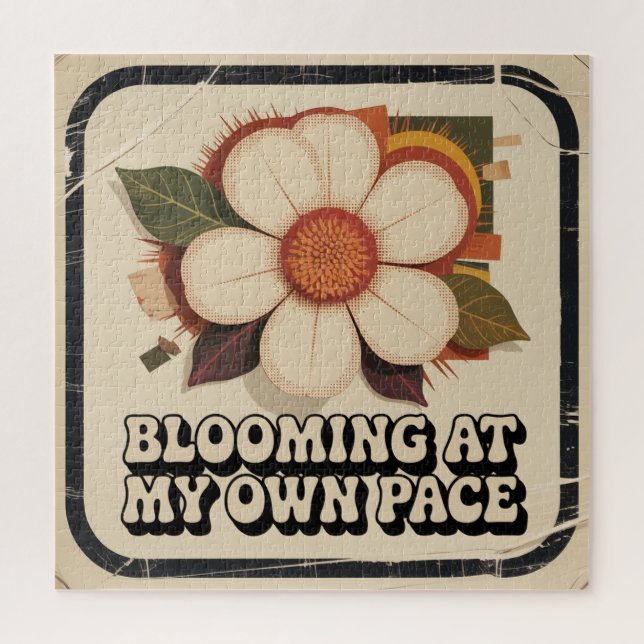 Blooming At My Own Pace Jigsaw Puzzle (Vertical)