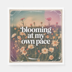 Blooming At My Own Pace Napkin