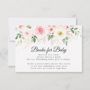 Blooming Baby Girl Books For Baby Enclosure Card