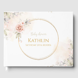 Blooming Baby Shower Invitation Guest Book