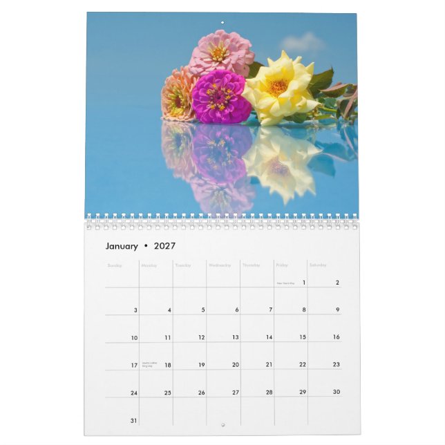 Blooming Beauties Calendar (Jan 2027)