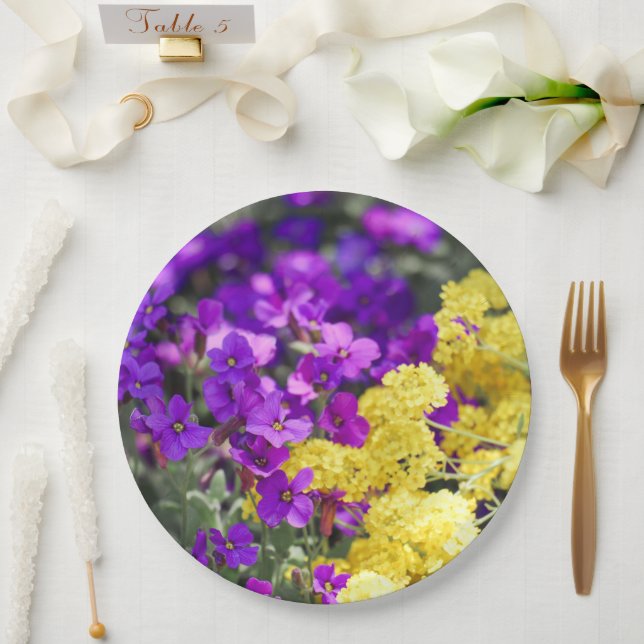 Blooming Beauties  Paper Plate (Wedding)