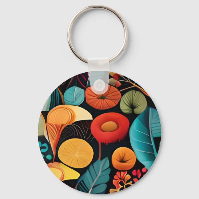 Blooming Beauty: Add a Pop of Colour Key Ring (Front)