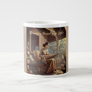 Blooming Beauty in Joglo Large Coffee Mug