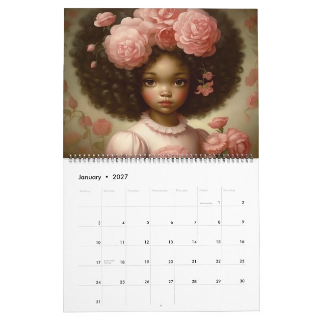Blooming Black Beauties -Season 2025 Calendar (Jan 2027)
