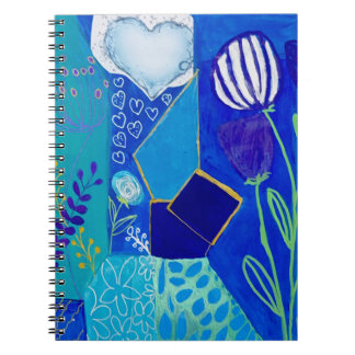Blooming Blue Currants Notebook
