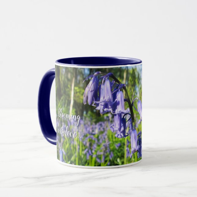 Blooming Bluebells - Personalized Mother's Day Mug (Front Left)