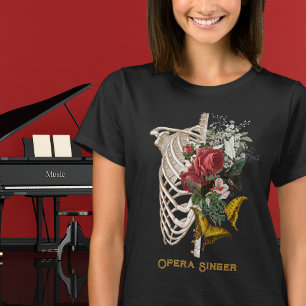 Blooming Bones Opera Singer Customisable T-Shirt