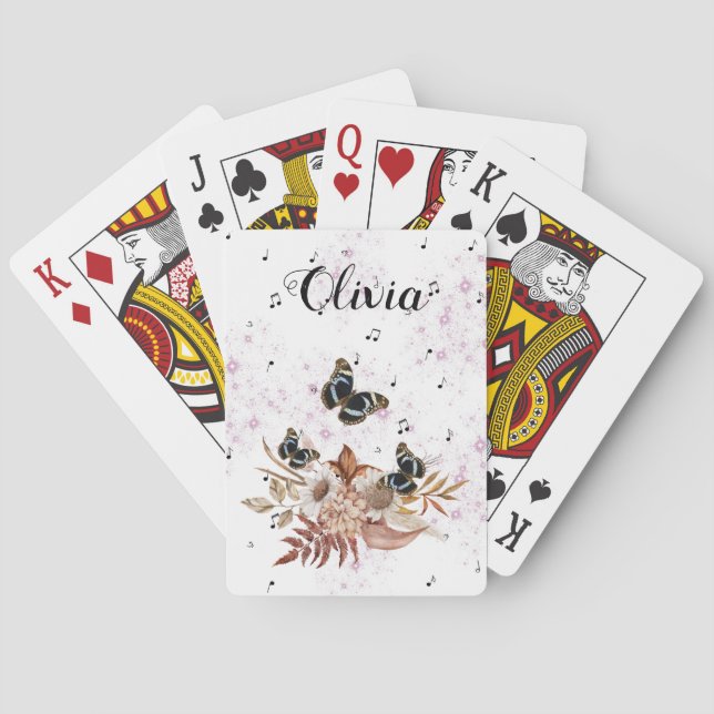 Blooming Bouquet Garden Playing Cards (Back)