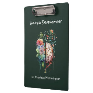Blooming Brain Mental Health Professional Clipboard