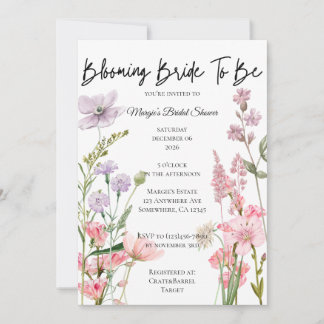 Blooming Bride to Be Invitation