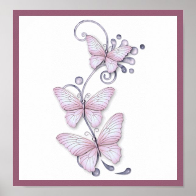 Blooming Butterflies Poster (Front)