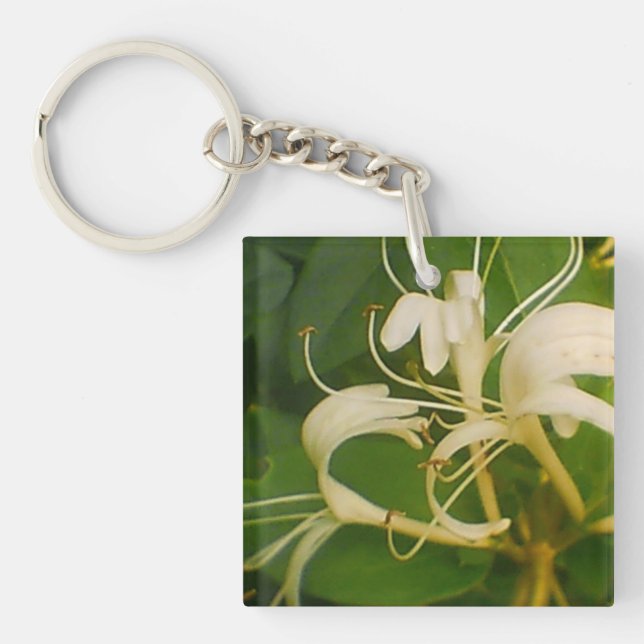 Blooming Butterfly Honeysuckles Key Ring (Front)