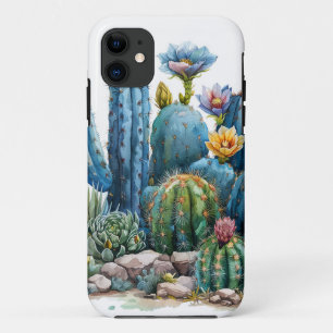 Blooming cacti and succulents Case-Mate iPhone case