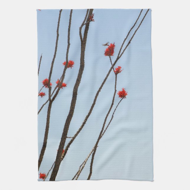 Blooming Cactus - Dish towel (Vertical)