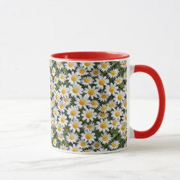 Blooming camomiles-Floral pattern 2 - Coffee Mug