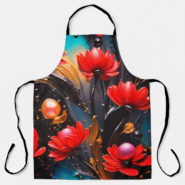Blooming Chef Apron: Add a Splash of Style Apron (Front)