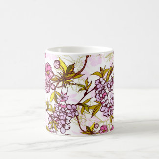 Blooming Cherry Blossom Pattern Coffee Mug