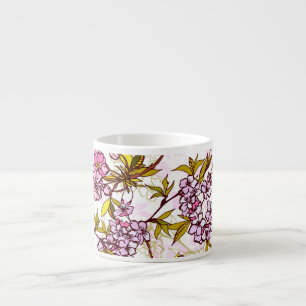 Blooming Cherry Blossom Pattern Espresso Cup