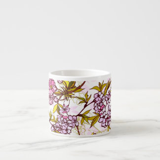 Blooming Cherry Blossom Pattern  Espresso Cup