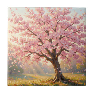 Blooming Cherry Blossom Tree Spring Tile