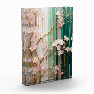 Blooming Cherry Blossoms Wall  Photo Block